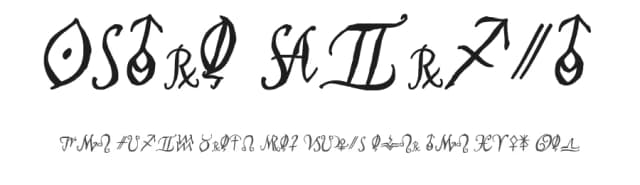 Astro Script by Jason Davies — Dingbats Font