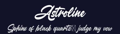 Astroline by Blankids — Script Handwritten Font — thumbnail 2