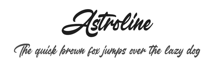 Astroline by Blankids — Script Handwritten Font