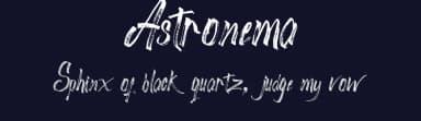 Astronema by Daffa Syarif — Script Handwritten Font — thumbnail 2