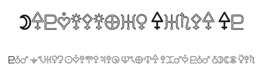 Astronomic Signs St by Southype — Dingbats Font