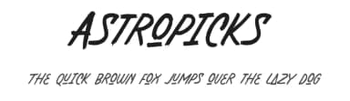 Astropicks by Letterhend Studio — Script Handwritten Font — thumbnail 1