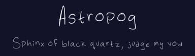Astropog by Alex Gomez — Script Handwritten Font — thumbnail 2