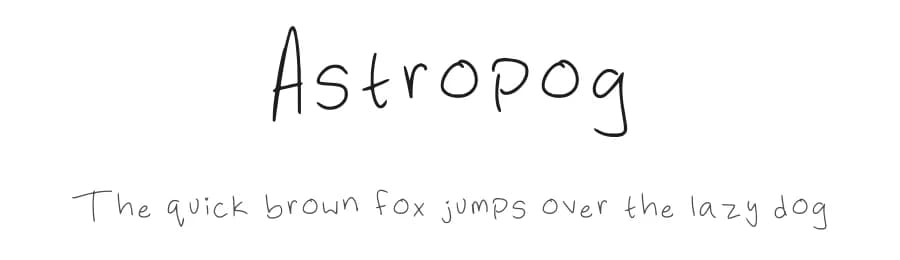 Astropog by Alex Gomez — Script Handwritten Font