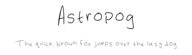 Astropog by Alex Gomez — Script Handwritten Font — thumbnail 1