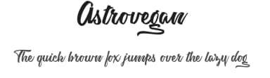 Astrovegan by Billy Argel Fonts ® — Script Handwritten Font — thumbnail 1