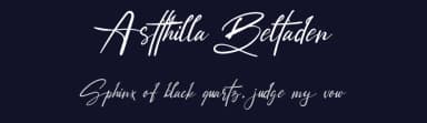 Astthilla Beltaden by Milea Sajojo — Script Handwritten Font — thumbnail 2
