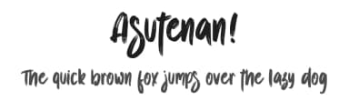 Asutenan! by Letterara — Script Handwritten Font — thumbnail 1