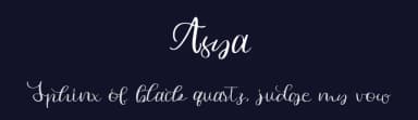 Asya by Mariyana — Script Handwritten Font — thumbnail 2