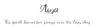 Asya by Mariyana — Script Handwritten Font — thumbnail 1