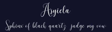 Asyiela by aqr typeface — Script Handwritten Font — thumbnail 2
