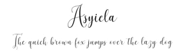 Asyiela by aqr typeface — Script Handwritten Font — thumbnail 1