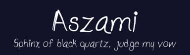 Aszami by Asley Cruz — Script Handwritten Font — thumbnail 2