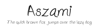 Aszami by Asley Cruz — Script Handwritten Font — thumbnail 1