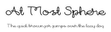 At Most Sphere by weknow — Script Handwritten Font — thumbnail 1