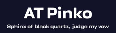 AT Pinko by Ardyana Types — Sans Serif Font — thumbnail 2