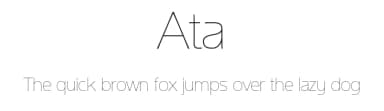 Ata by Bulent Yuksel — Sans Serif Font — thumbnail 1