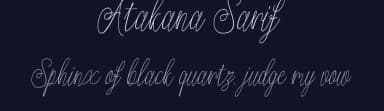 Atakana Sarif by Rama type — Serif Font — thumbnail 2