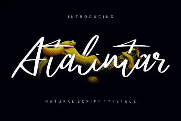 Atalintar Font by Vunira — Script Handwritten Font