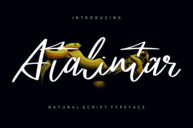 Atalintar Font by Vunira — Script Handwritten Font — thumbnail 1