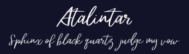 Atalintar by Vunira Design — Script Handwritten Font — thumbnail 2
