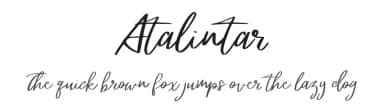 Atalintar by Vunira Design — Script Handwritten Font — thumbnail 1