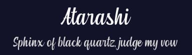 Atarashi by Mytype Studio — Script Handwritten Font — thumbnail 2