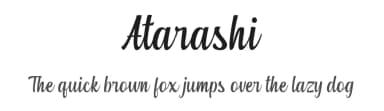 Atarashi by Mytype Studio — Script Handwritten Font — thumbnail 1