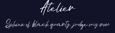 Atelier by Bekeen.co — Script Handwritten Font — thumbnail 2