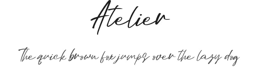 Atelier by Bekeen.co — Script Handwritten Font — preview 1