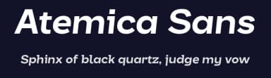 Atemica Sans by Måns Grebäck — Sans Serif Font — thumbnail 2