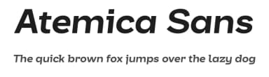 Atemica Sans by Måns Grebäck — Sans Serif Font — thumbnail 1