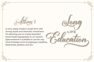 Athan Script Font by Max.co Studio — Script Handwritten Font — thumbnail 9