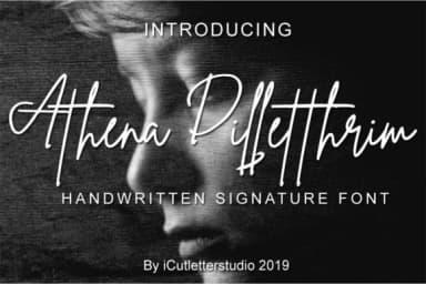 Athena Dilletthrim Font by icutletterstudio — Script Handwritten Font — thumbnail 1