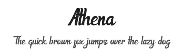 Athena by GulioSt — Script Handwritten Font