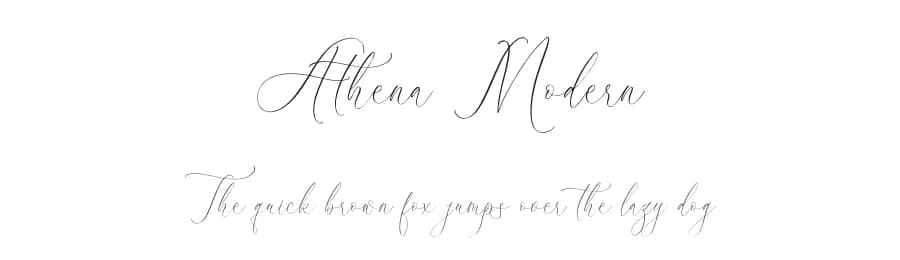 Athena Modern by Storytype Studio — Script Handwritten Font