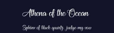 Athena of the Ocean by Cat.B — Script Handwritten Font — thumbnail 2