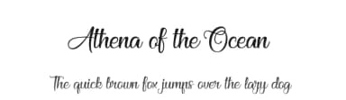 Athena of the Ocean by Cat.B — Script Handwritten Font — thumbnail 1