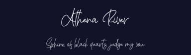 Athena River by AminMario — Script Handwritten Font — thumbnail 2