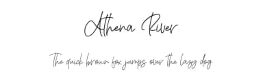 Athena River by AminMario — Script Handwritten Font — thumbnail 1