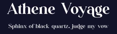 Athene Voyage by Aqeel_Art — Serif Font — thumbnail 2