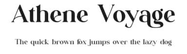 Athene Voyage by Aqeel_Art — Serif Font — thumbnail 1