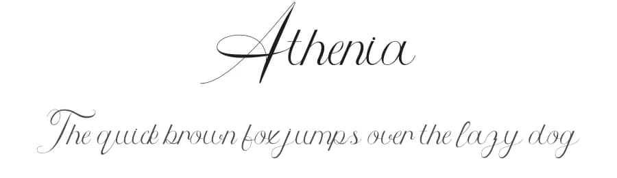 Athenia by Attype Studio — Script Handwritten Font