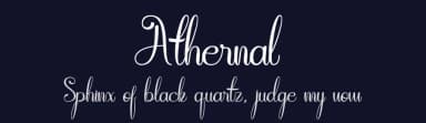 Athernal by Wondoo — Script Handwritten Font — thumbnail 2