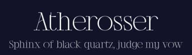 Atherosser by Moka Type Studio — Serif Font — thumbnail 2