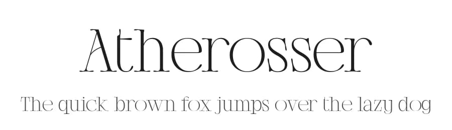 Atherosser by Moka Type Studio — Serif Font — preview 1