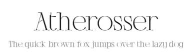 Atherosser by Moka Type Studio — Serif Font — thumbnail 1