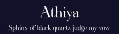 Athiya by Rmdndsign — Serif Font — thumbnail 2