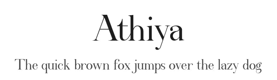 Athiya by Rmdndsign — Serif Font — preview 1