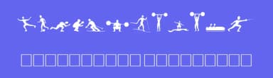 Athletes — Dingbats Font — thumbnail 3